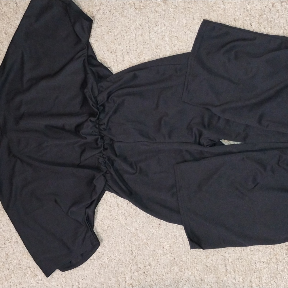 ⭐Boho Casual Cami Capri Jumper Jumpsuit Black